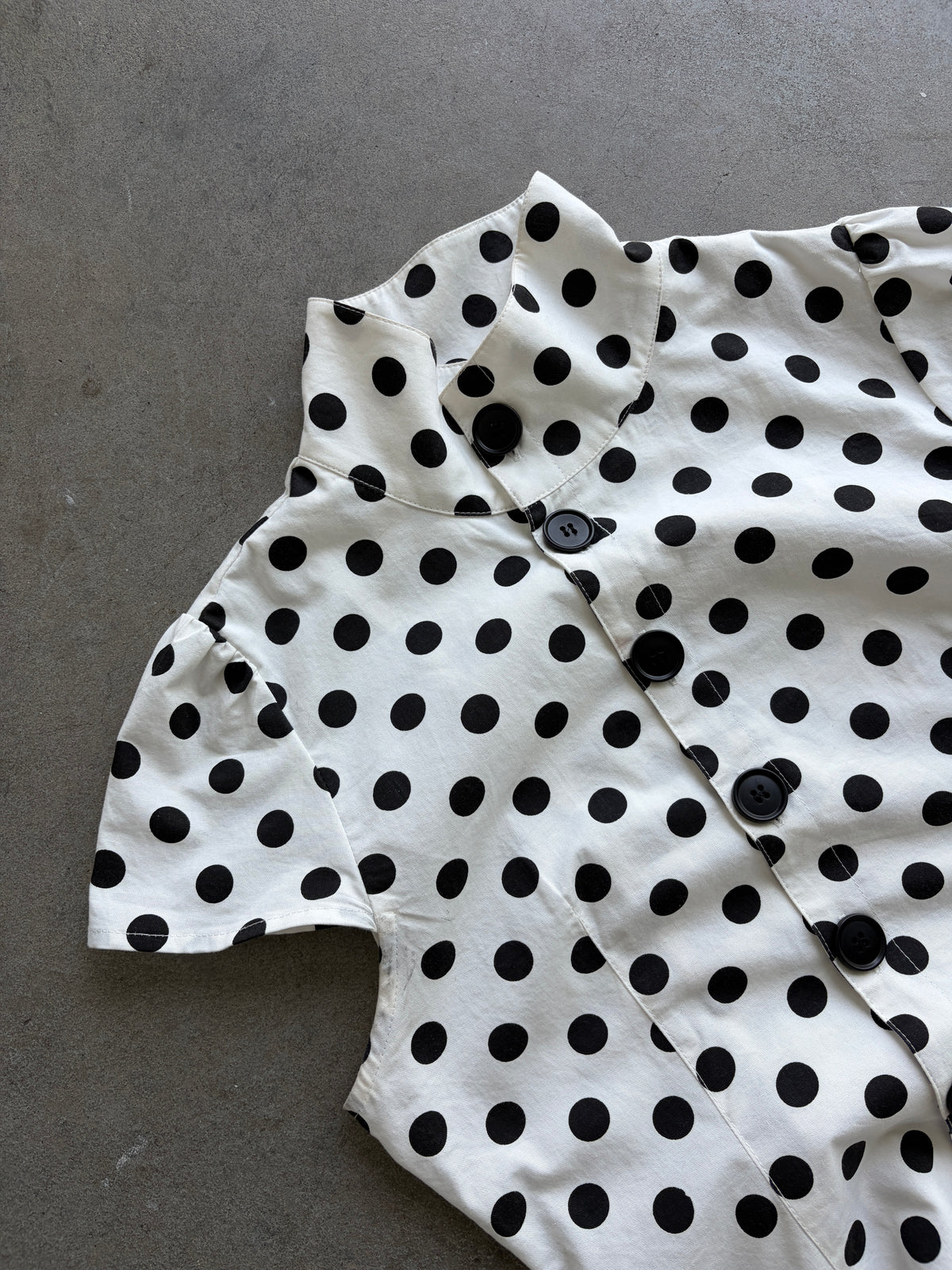 Polka Dot High Neck Top